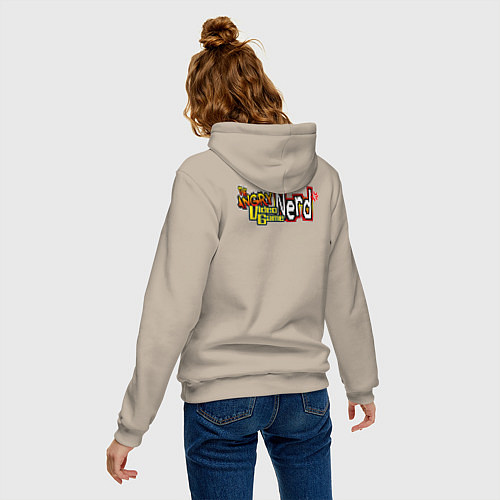 Женская толстовка-худи AVGN - Angry Video Game Nerd / Миндальный – фото 4