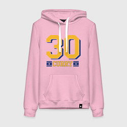 Толстовка-худи хлопковая женская 30 Curry, цвет: светло-розовый