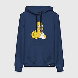 Женская толстовка-худи Гомер Симпсон указывает пальцем