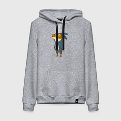 Женская толстовка-худи Странная лягуха-заяц