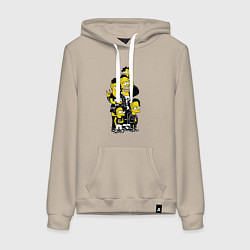 Женская толстовка-худи Simpsons not dead! Motto