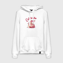 Женская толстовка-худи Свинка - спасиибо