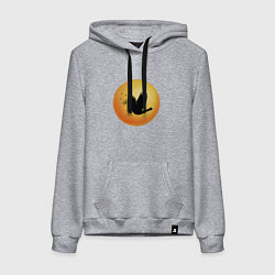 Женская толстовка-худи Ласточка с одуванчиком на фоне солнца