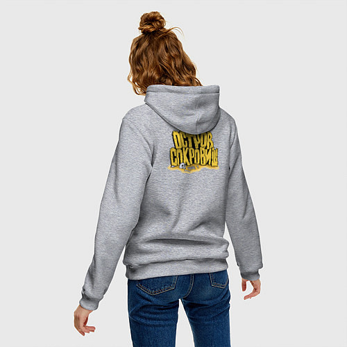 Женская толстовка-худи Ливси и компания / Меланж – фото 4