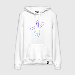 Женская толстовка-худи Роблокс: Синий неон