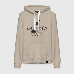 Женская толстовка-худи Мать котов