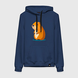 Женская толстовка-худи Капибара - рисунок