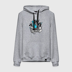 Женская толстовка-худи Птица и ягоды - follow me