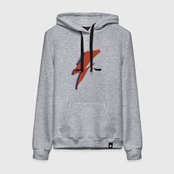 Женская толстовка-худи Дэвид Боуи - молния