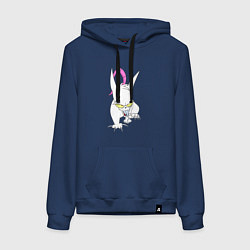 Женская толстовка-худи Evil the cat - Червяк джим