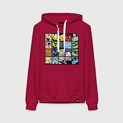 Женская толстовка-худи All happy three friends