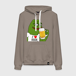 Женская толстовка-худи Drink Pepe