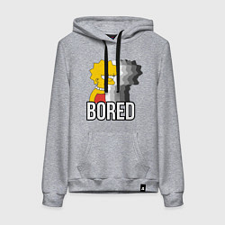 Женская толстовка-худи Лиза Симпсон - bored