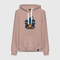 Женская толстовка-худи Ночной поход