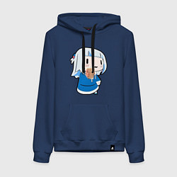 Женская толстовка-худи Гура акула протягивает стакан