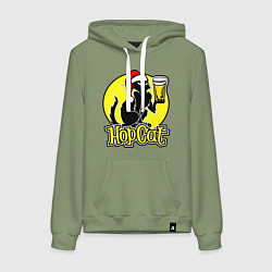 Женская толстовка-худи Hop Cat