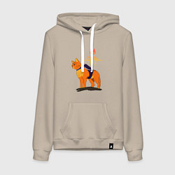 Женская толстовка-худи Stray - cat logo