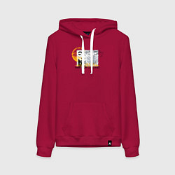 Женская толстовка-худи Звук хип-хопа