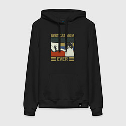 Женская толстовка-худи Лучшая мама котика на свете