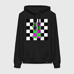 Женская толстовка-худи Конь шахматный