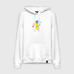 Женская толстовка-худи Весёлый единорожек