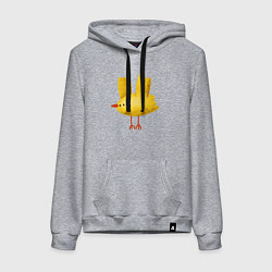 Женская толстовка-худи Желтая птичка