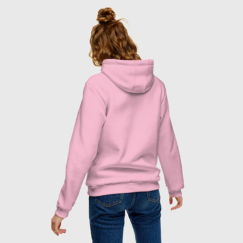Женская толстовка-худи Cool days girls unite / Светло-розовый – фото 4