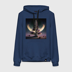 Женская толстовка-худи Цветок на Марсе