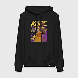 Толстовка-худи хлопковая женская Kobe champion, цвет: черный