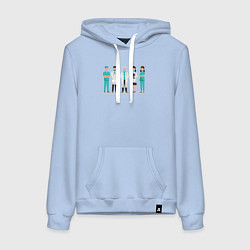 Женская толстовка-худи Врачи в масках