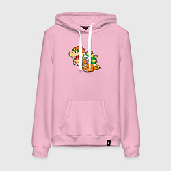 Женская толстовка-худи Bowser drawing