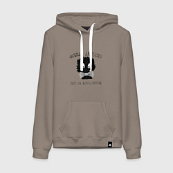 Женская толстовка-худи Котик джентельмен