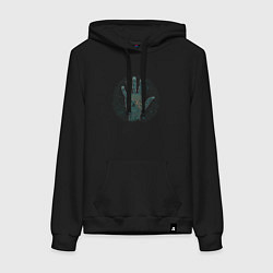 Женская толстовка-худи Hand- skull