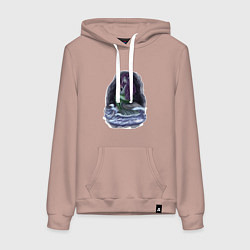 Женская толстовка-худи Разбитое сердце русалки