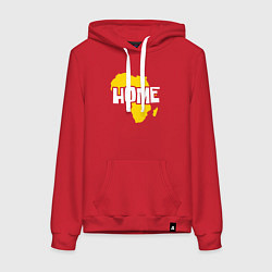 Женская толстовка-худи Африка дом