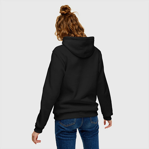 Женская толстовка-худи Ешь играй спи повтори / Черный – фото 4