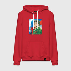 Женская толстовка-худи Солдат России