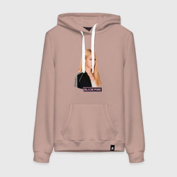 Женская толстовка-худи Blackpink Rose music