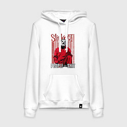 Толстовка-худи хлопковая женская Slipknot Corey, цвет: белый