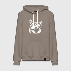 Женская толстовка-худи Голова волка Wolf head