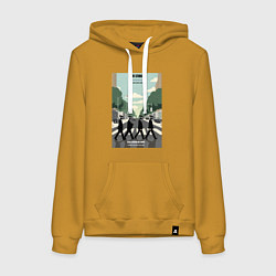 Женская толстовка-худи Skibidi toilet Beatles cameramen