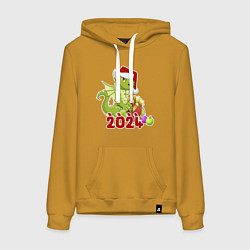 Женская толстовка-худи Дракон - символ 2024