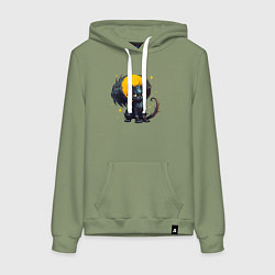 Женская толстовка-худи Cat dragon