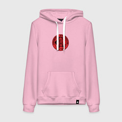 Толстовка-худи хлопковая женская Аустрия Вена, цвет: светло-розовый