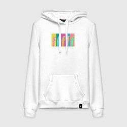 Женская толстовка-худи Color guitars