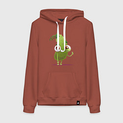 Женская толстовка-худи Страдающий огурец