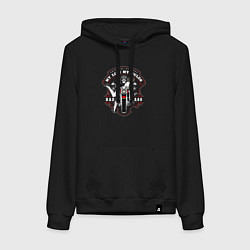 Толстовка-худи хлопковая женская Original apparel my rules bad ass, цвет: черный