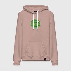 Женская толстовка-худи Арбуз - suika game