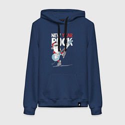 Женская толстовка-худи Новогодний рок