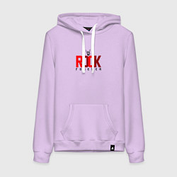 Толстовка-худи хлопковая женская Rock forever four, цвет: лаванда